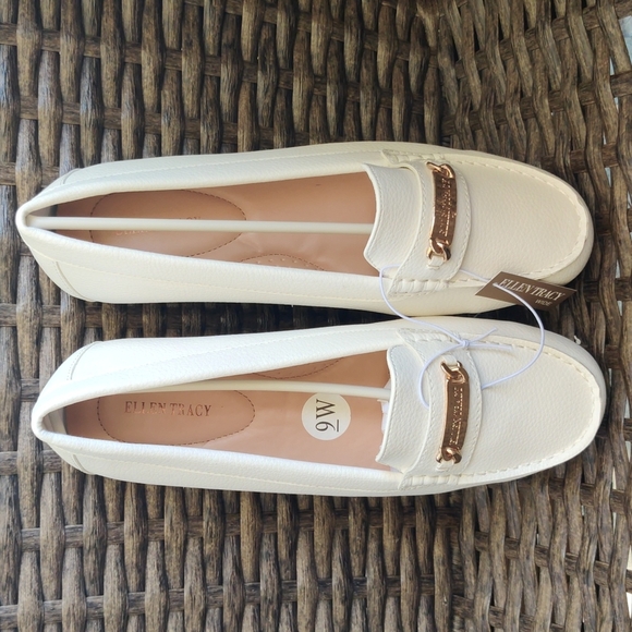 Ellen Tracy Women's Charliee Slip on Loafers Ivory White,New  without bo… - Picture 9 of 13